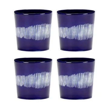 Ottolenghi Feast 咖啡杯 250ml 4件装 - 深蓝色_白色 - Serax