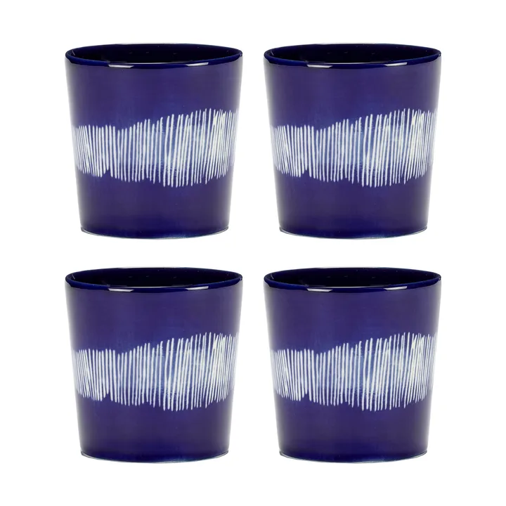 Ottolenghi Feast 咖啡杯 250ml 4件装 - 深蓝色_白色 - Serax