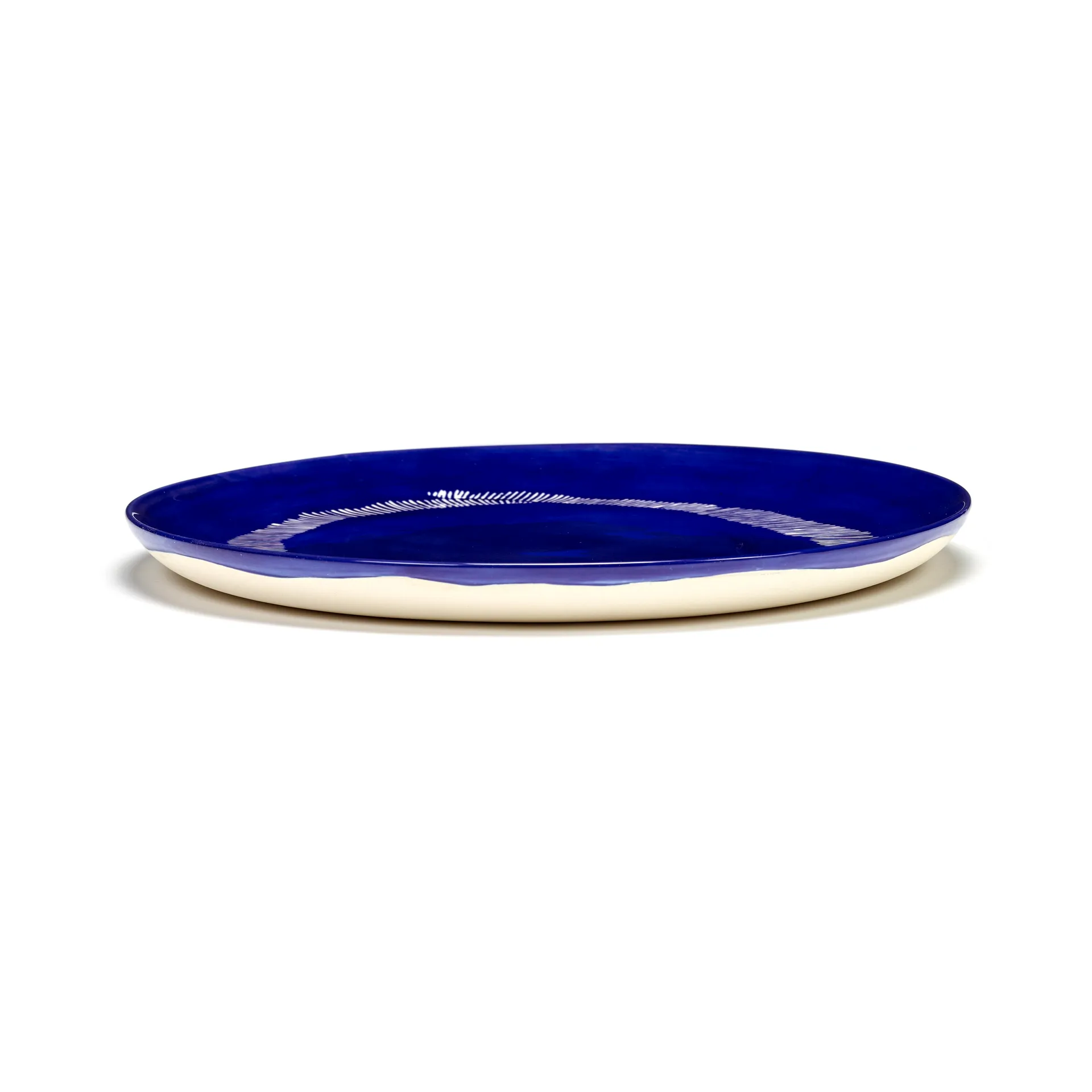 Ottolenghi Feast 大号盘 Ø26,5cm 2件装, 深蓝色条纹_白色 Serax