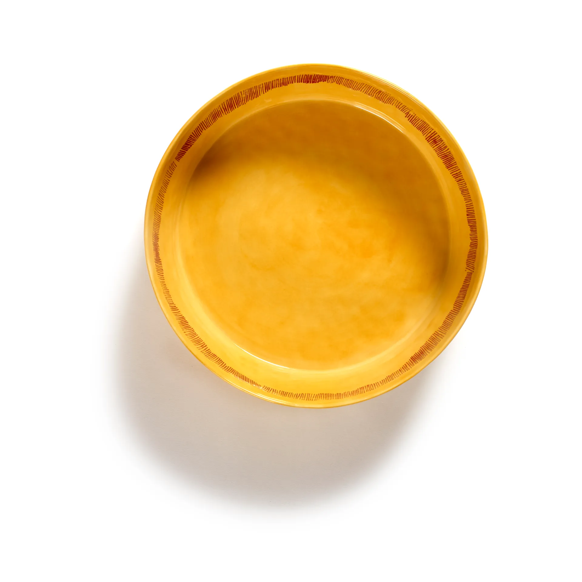 Ottolenghi Feast 沙拉碗 Ø27,5 cm, 黄色 stripes-红色 Serax