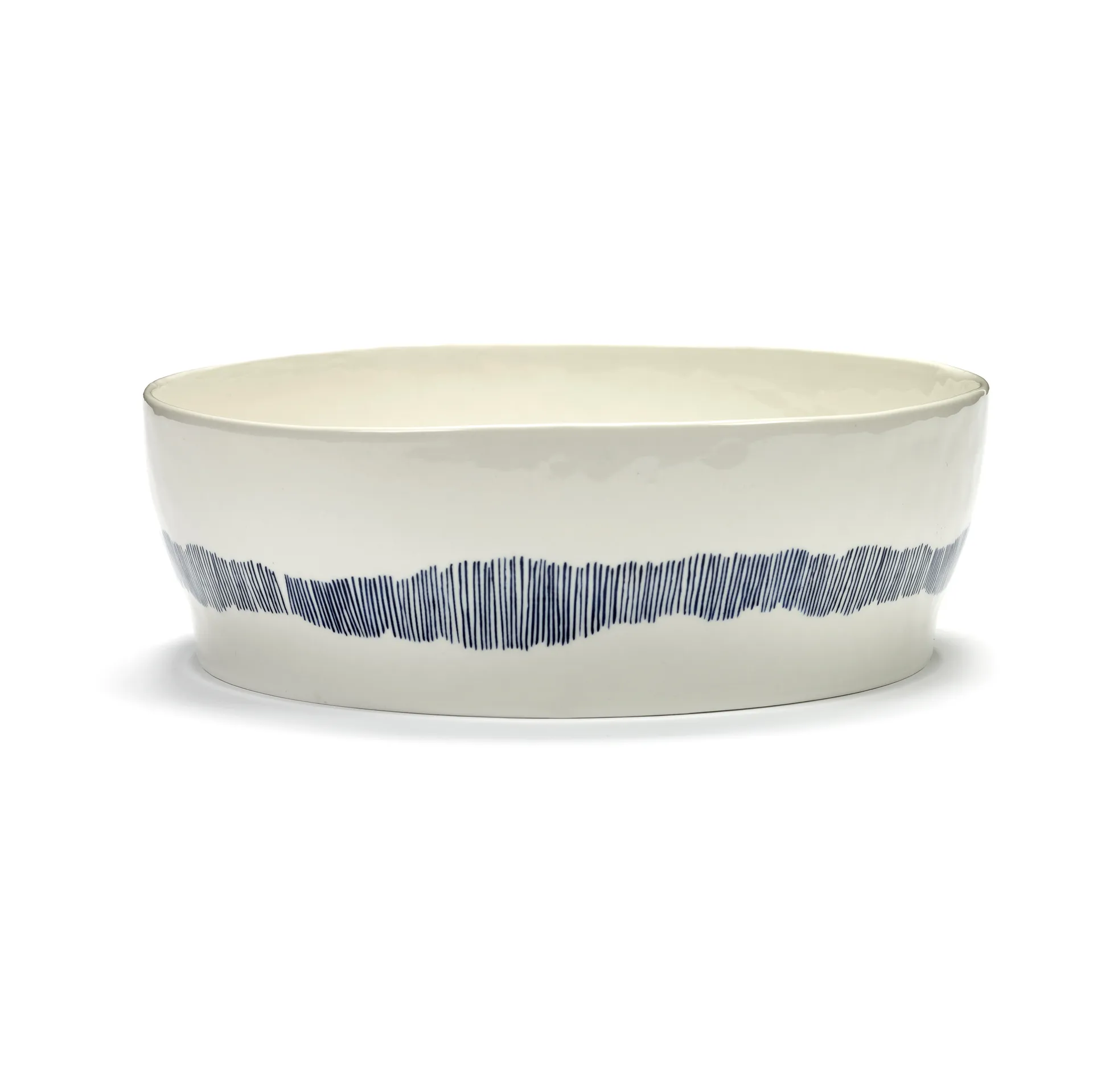 Ottolenghi Feast 沙拉碗 Ø27,5cm, 白色条纹_蓝色 Serax