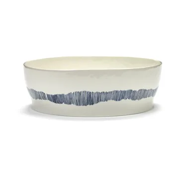 Ottolenghi Feast 沙拉碗 Ø27,5cm - 白色条纹_蓝色 - Serax