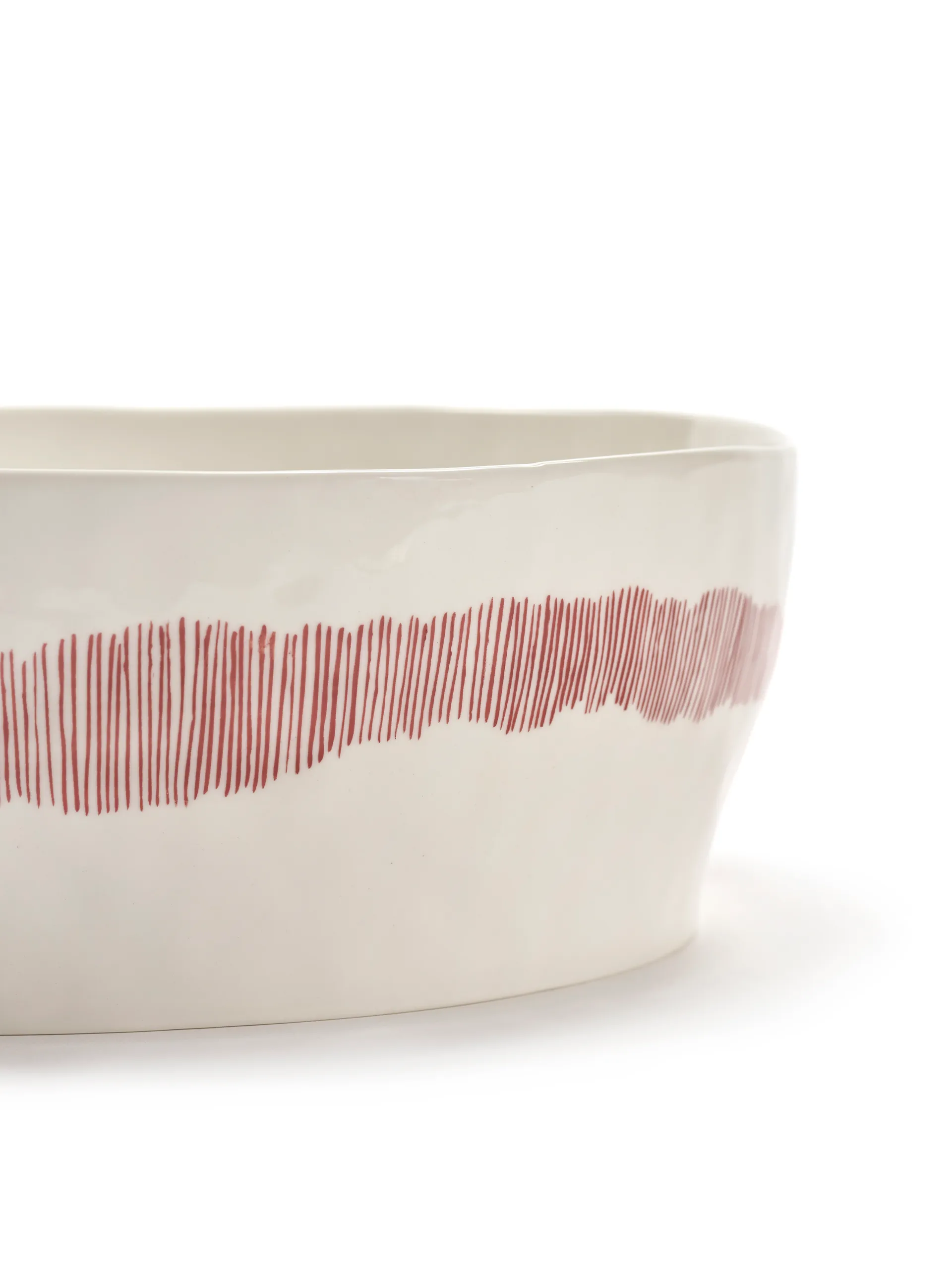 Ottolenghi Feast 沙拉碗 Ø27,5cm, 白色条纹_红色 Serax