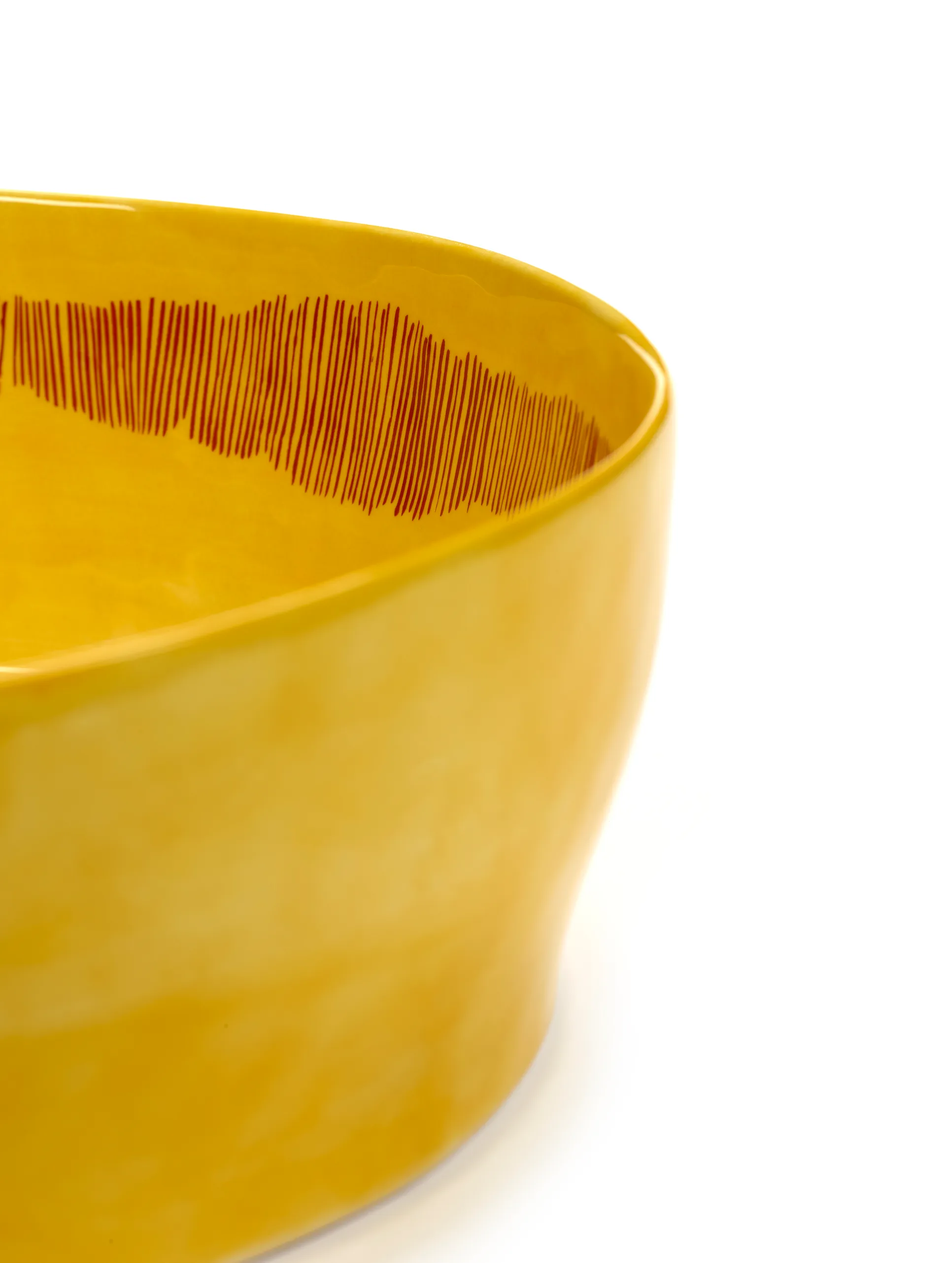Ottolenghi Feast 沙拉碗 Ø27,5cm, 黄色条纹_红色 Serax