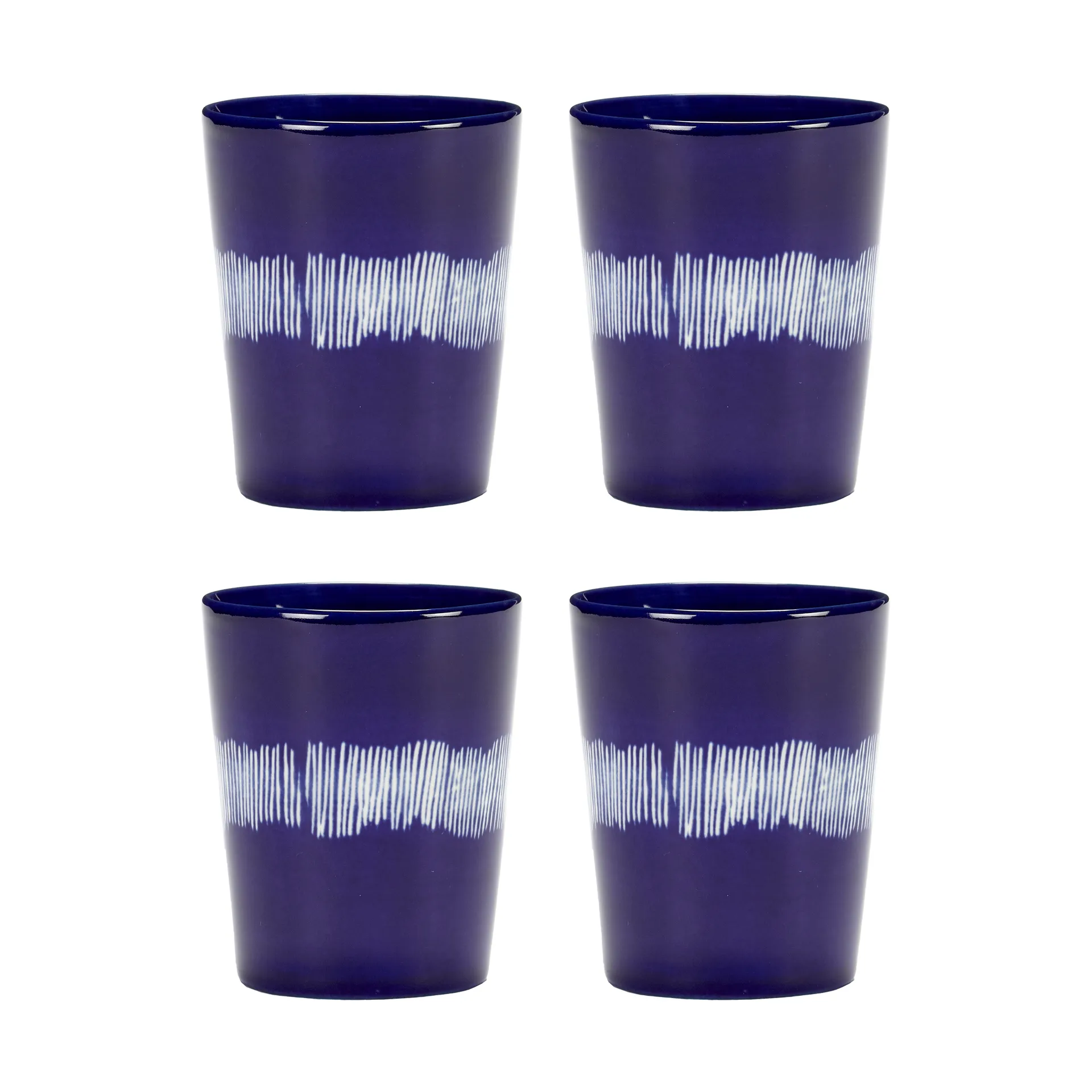 Ottolenghi Feast 茶杯 33 cl 四件套装, 深蓝-白色 Serax