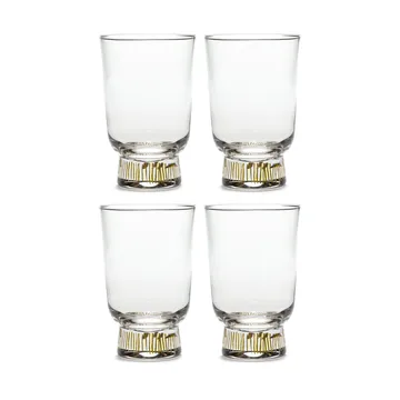 Ottolenghi Feast 水杯 330ml 4件装 - 金色条纹 - Serax