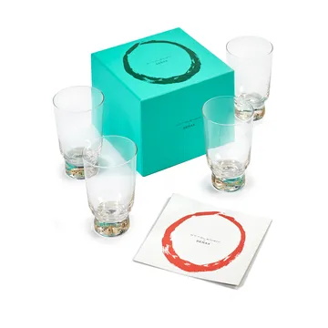 Ottolenghi Feast 水杯 330ml 4件装 - 金色条纹 - Serax