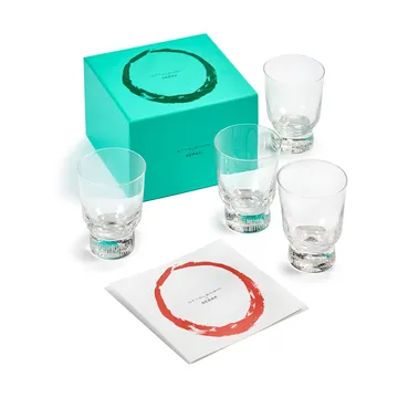 Ottolenghi Feast 水杯 330ml 4件装 - 喷砂条纹 - Serax