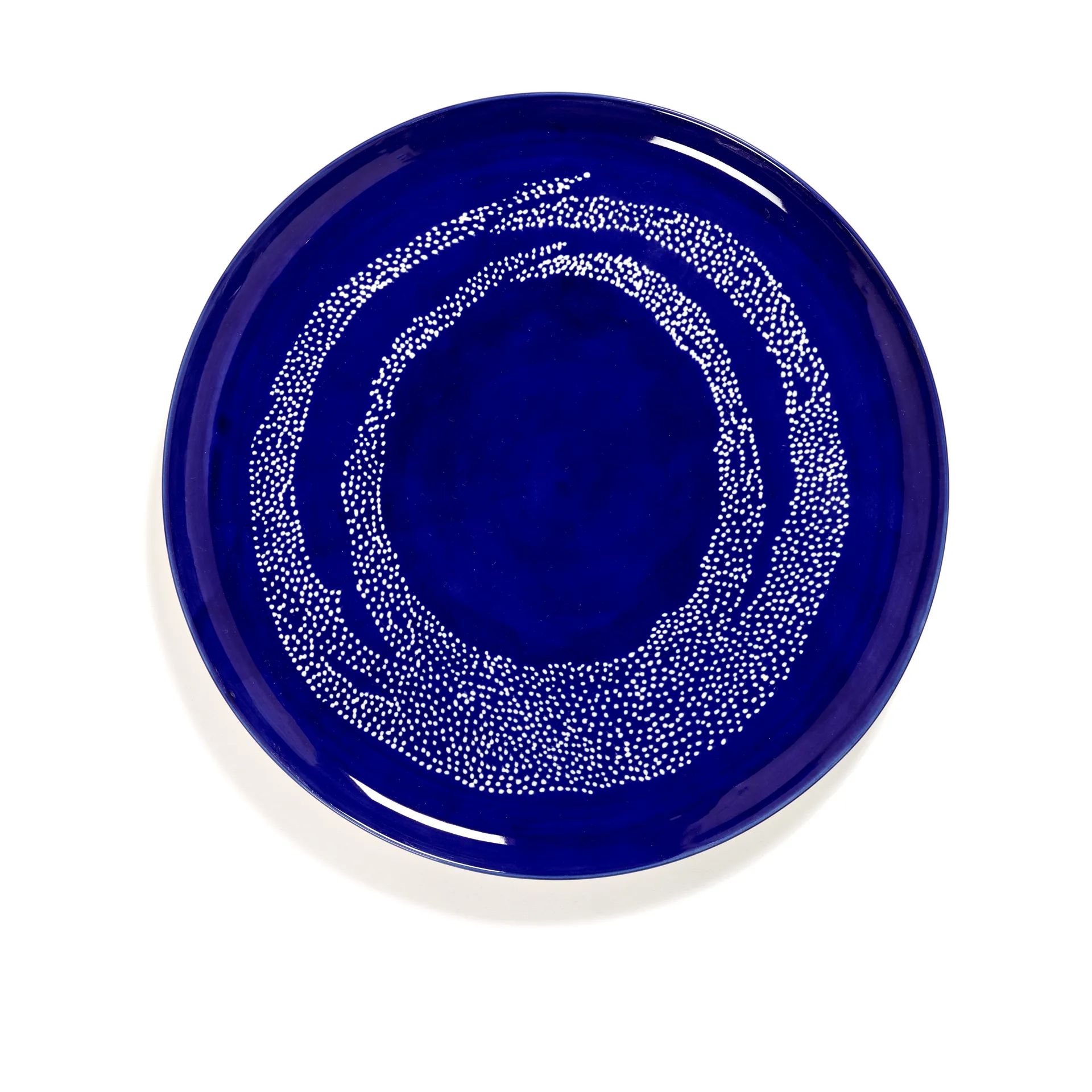 Ottolenghi Feast 餐盘 Ø35cm, 深蓝色圆点_白色 Serax