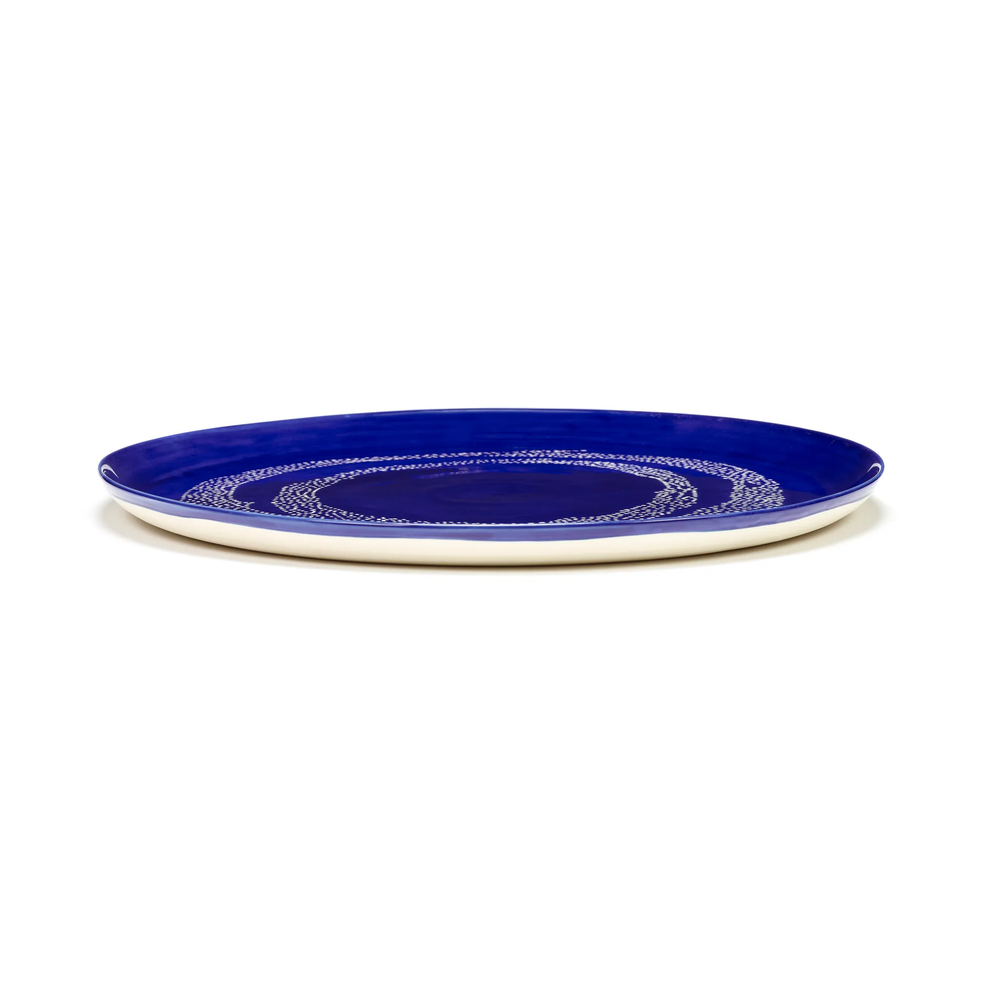Ottolenghi Feast 餐盘 Ø35cm, 深蓝色圆点_白色 Serax