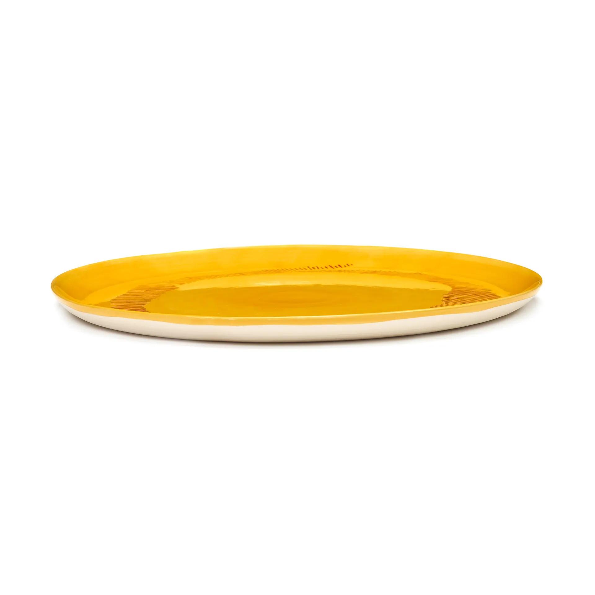 Ottolenghi Feast 餐盘 Ø35cm, 黄色条纹_红色 Serax