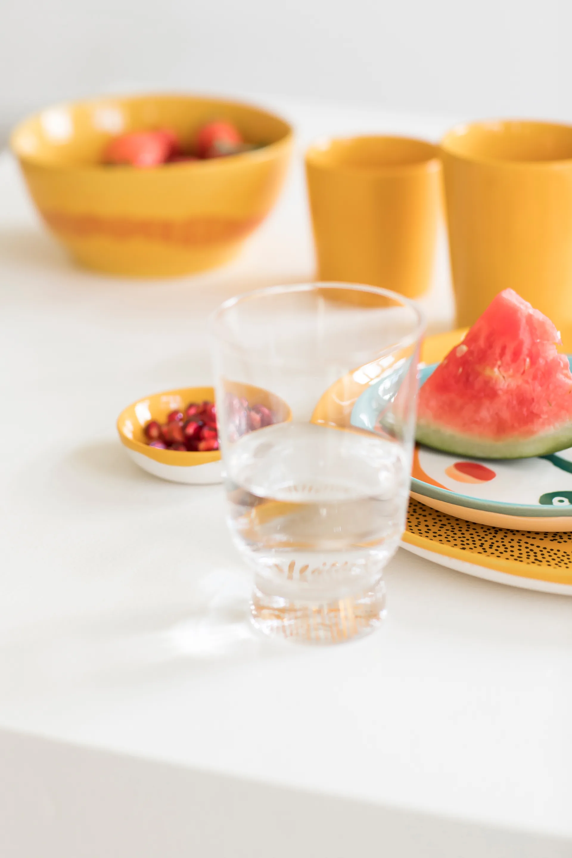 Ottolenghi Feast 碗 S Ø15 cm 四件套装, 黄色 stripes 红色 Serax