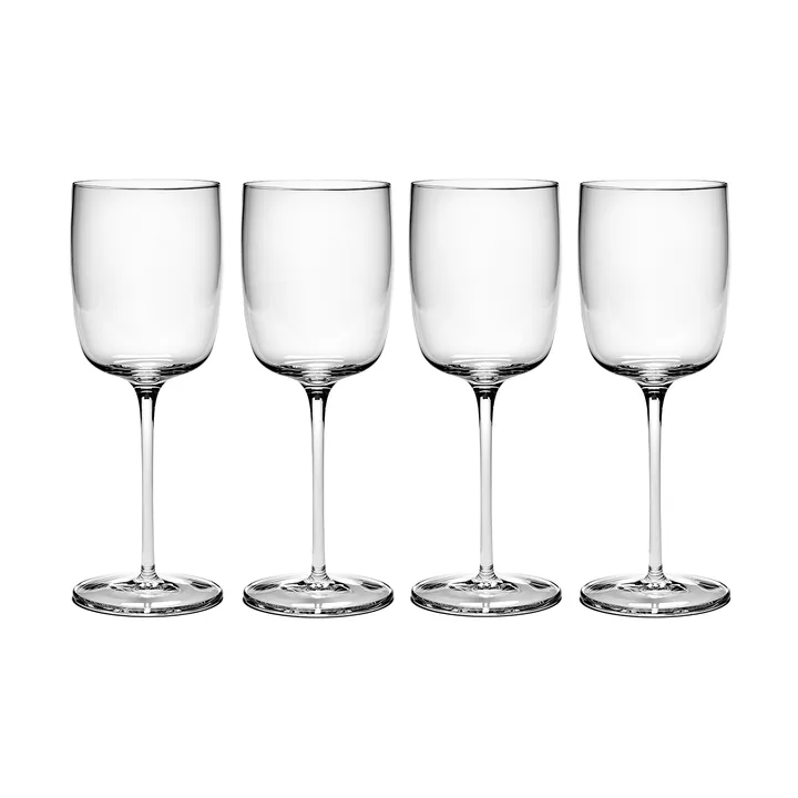 Passe-Partout red 红酒杯 35 cl 四件套装 clear - Serax