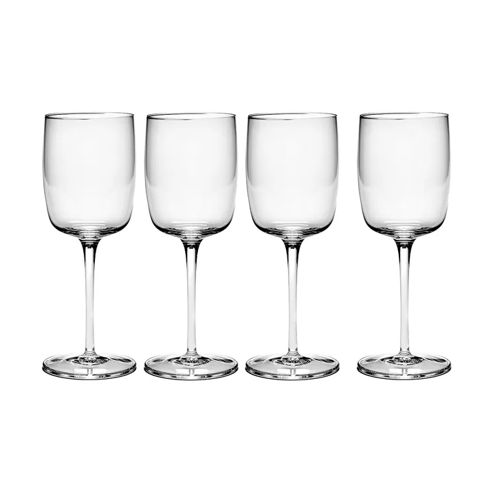 Passe-Partout white 红酒杯 30 cl 四件套装 clear - Serax