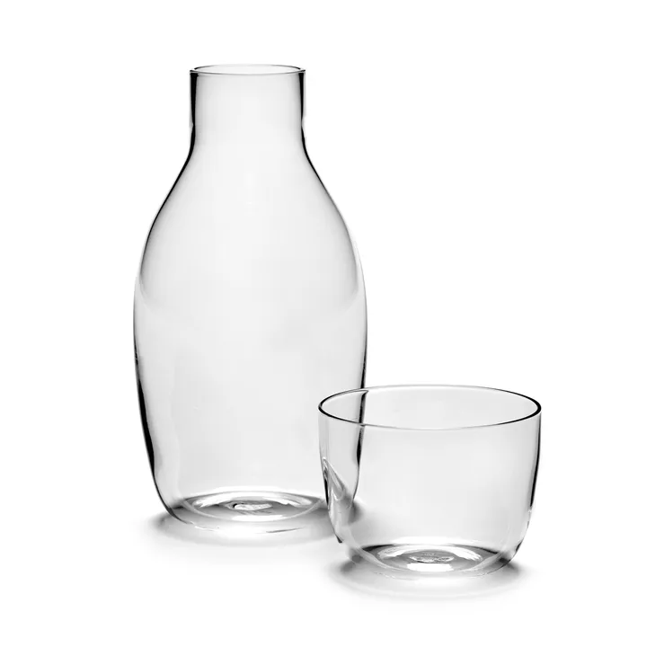 Passe-Partout 醒水瓶带饮水杯 - 透明 - Serax