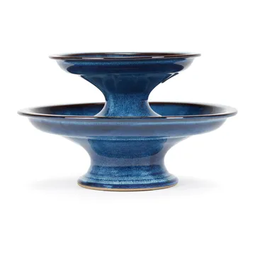 Pure 釉面蛋糕盘 小号 16.5cm - 深蓝色 - Serax