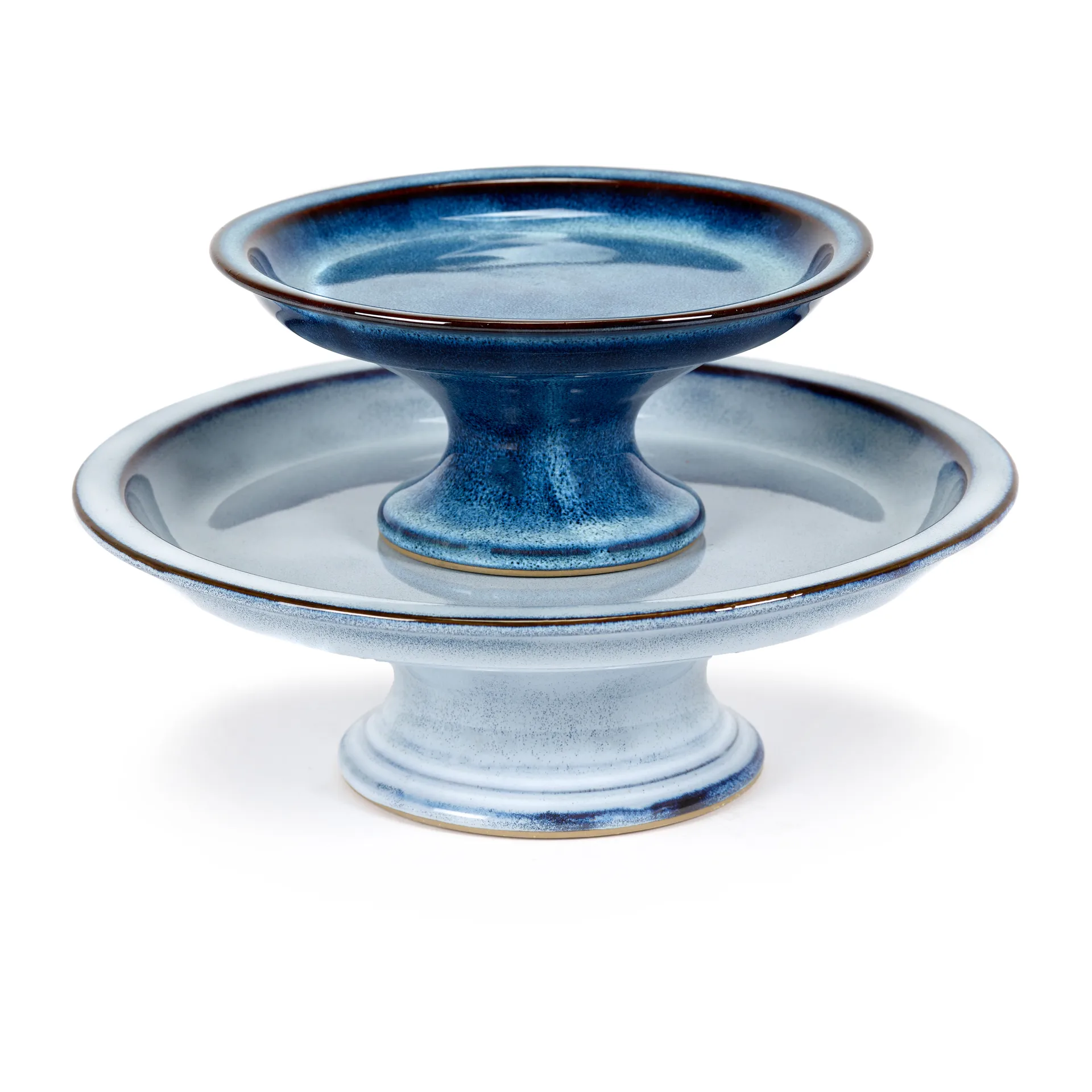 Pure 釉面蛋糕盘 小号 16.5cm, 深蓝色 Serax