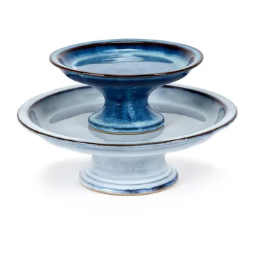 Pure 釉面蛋糕盘 小号 16.5cm - 深蓝色 - Serax