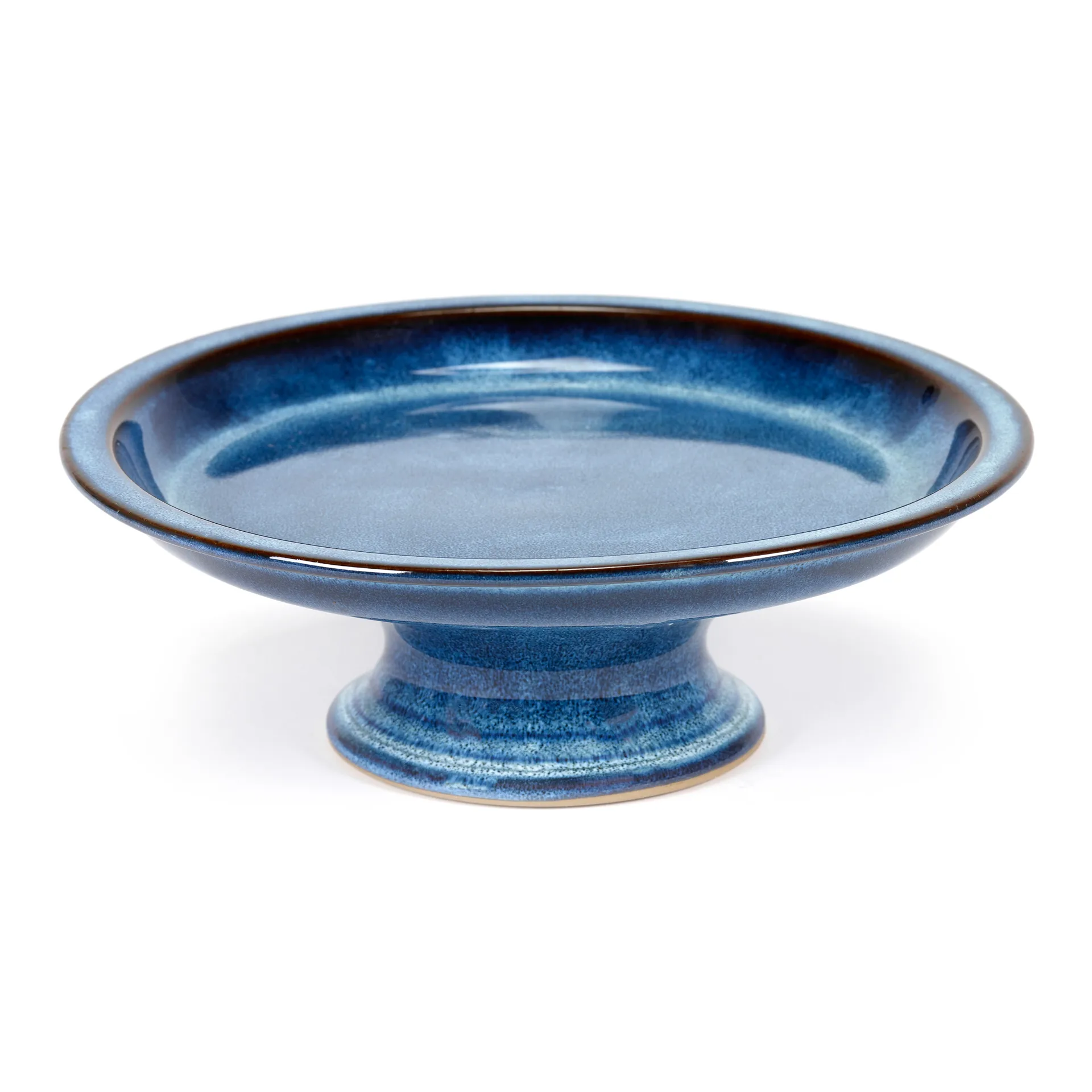 Pure 釉面蛋糕盘 大号 23.5cm, 深蓝色 Serax