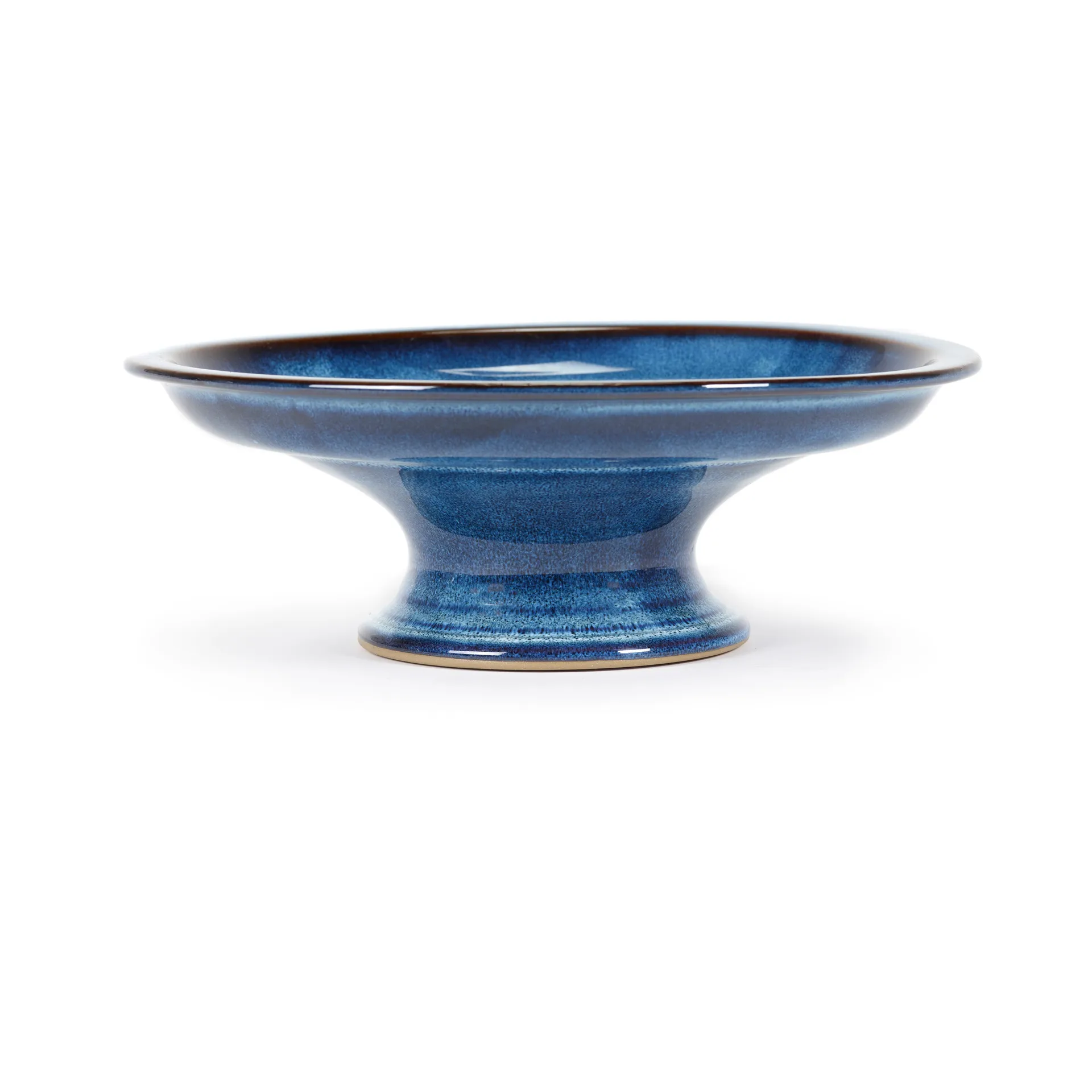 Pure 釉面蛋糕盘 大号 23.5cm, 深蓝色 Serax