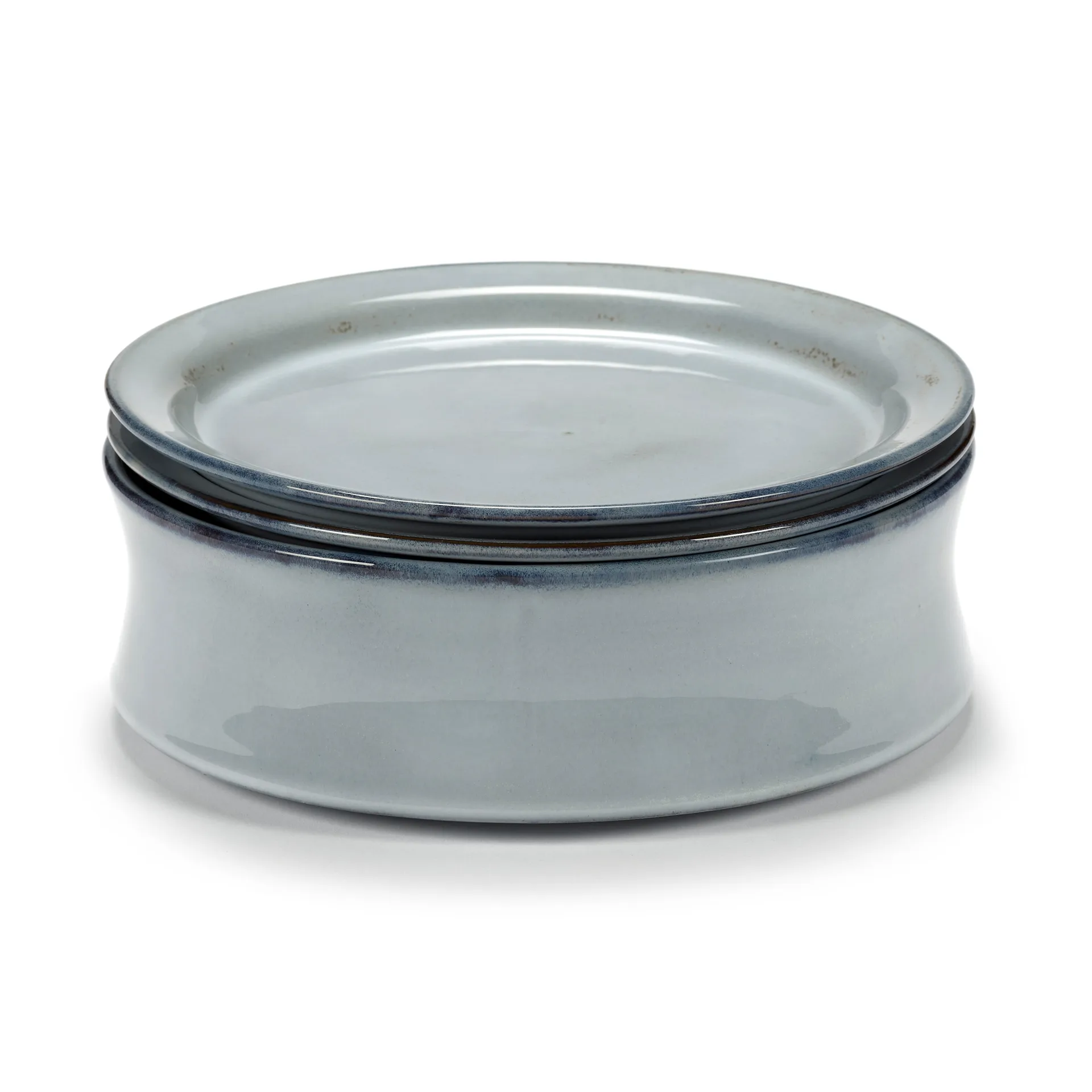 Pure 碗  and 盘子 set 3 pieces, 蓝色 Serax