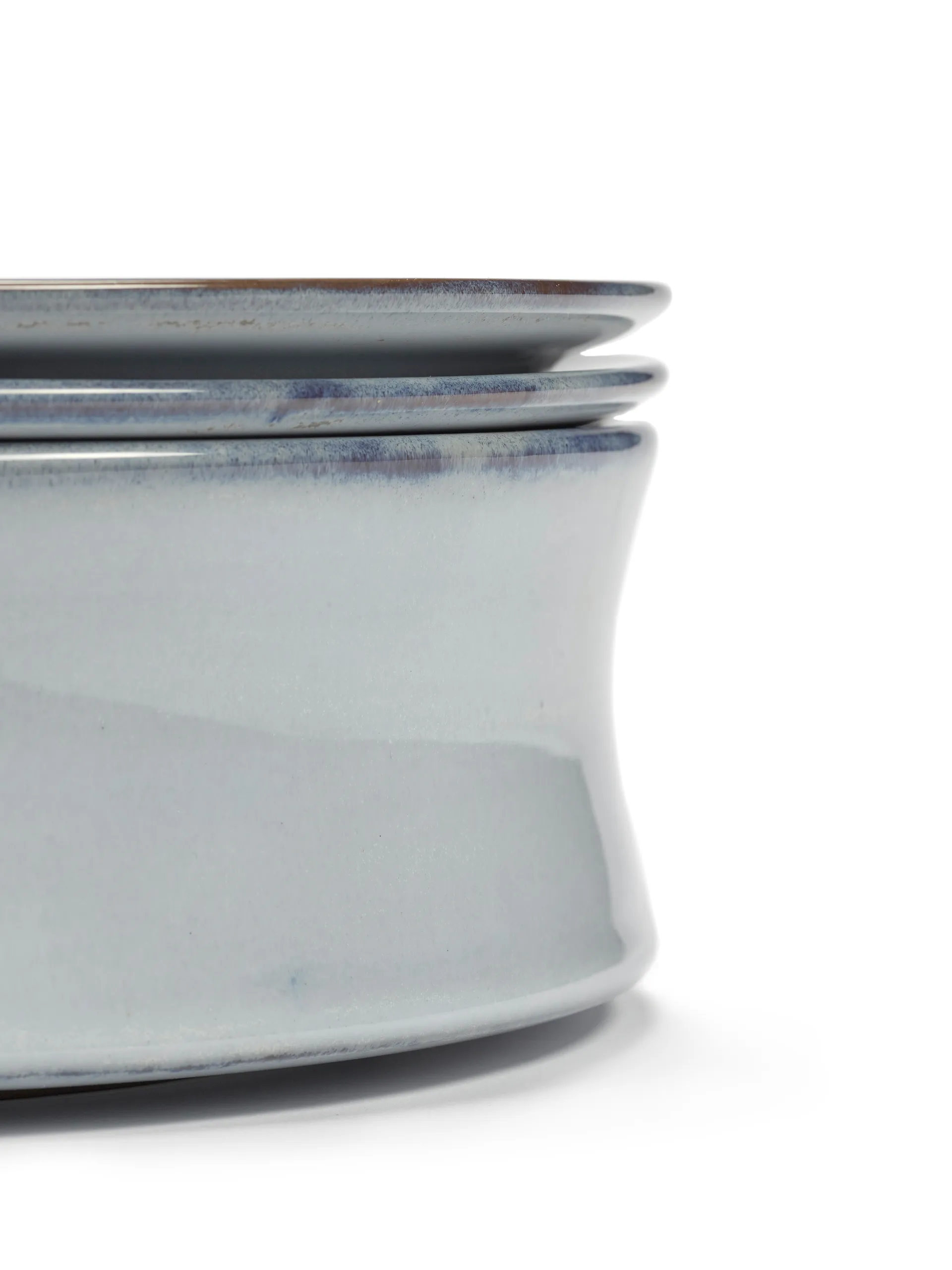 Pure 碗  and 盘子 set 3 pieces, 蓝色 Serax