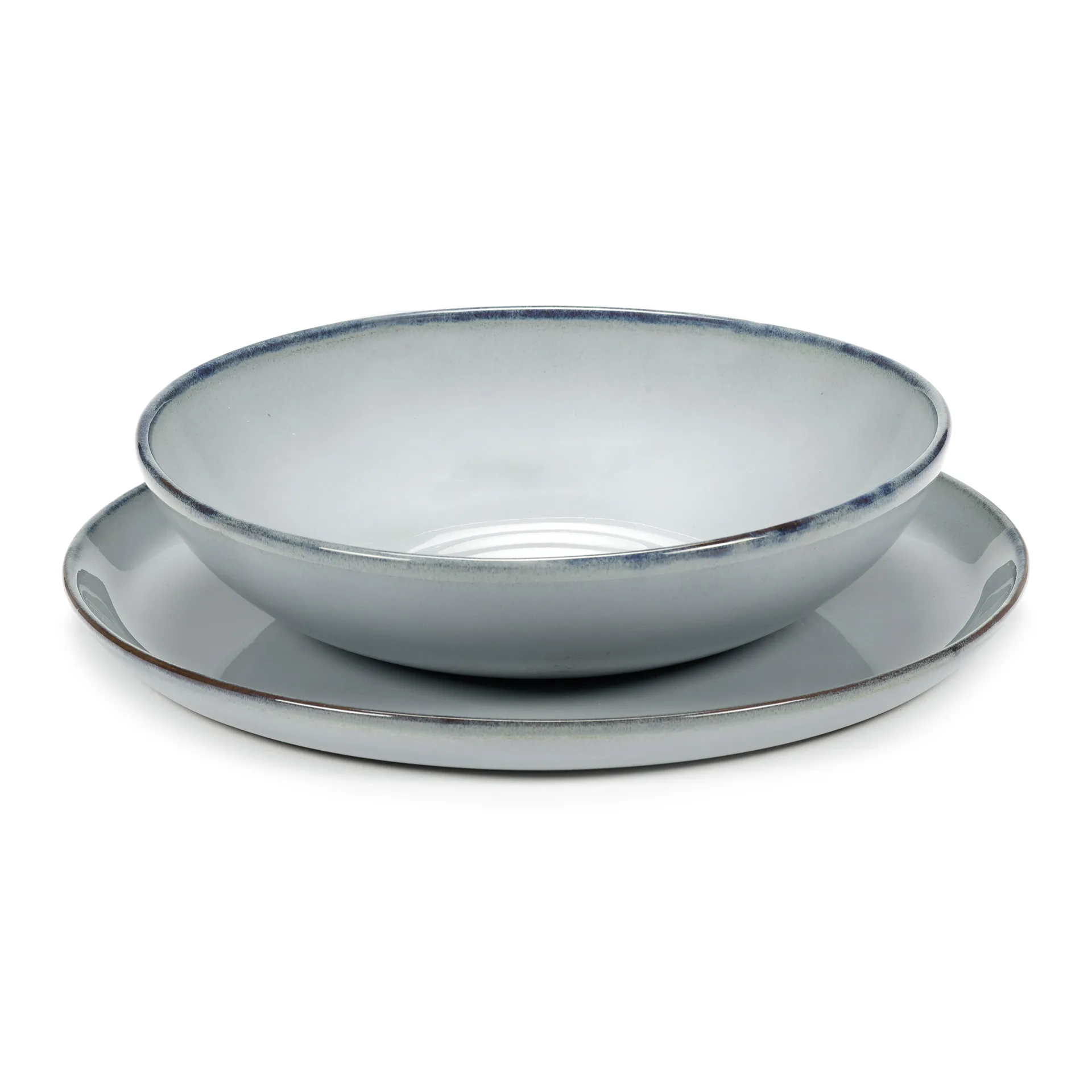 Pure Blue Glazed deep  盘子 Ø19.5 cm, 蓝色 Serax