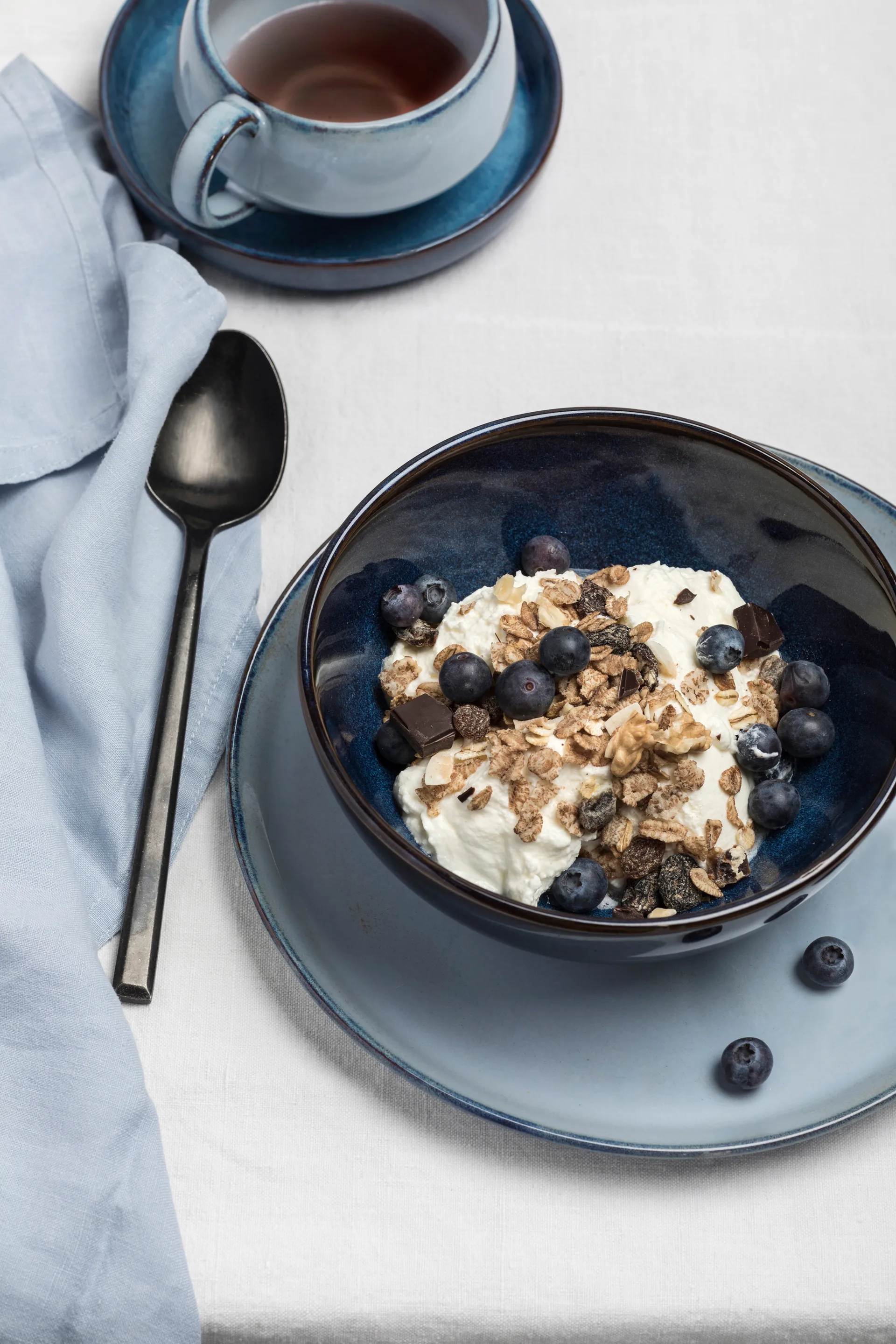 Pure 盘子 glazed M 23.5 cm, 蓝色 Serax