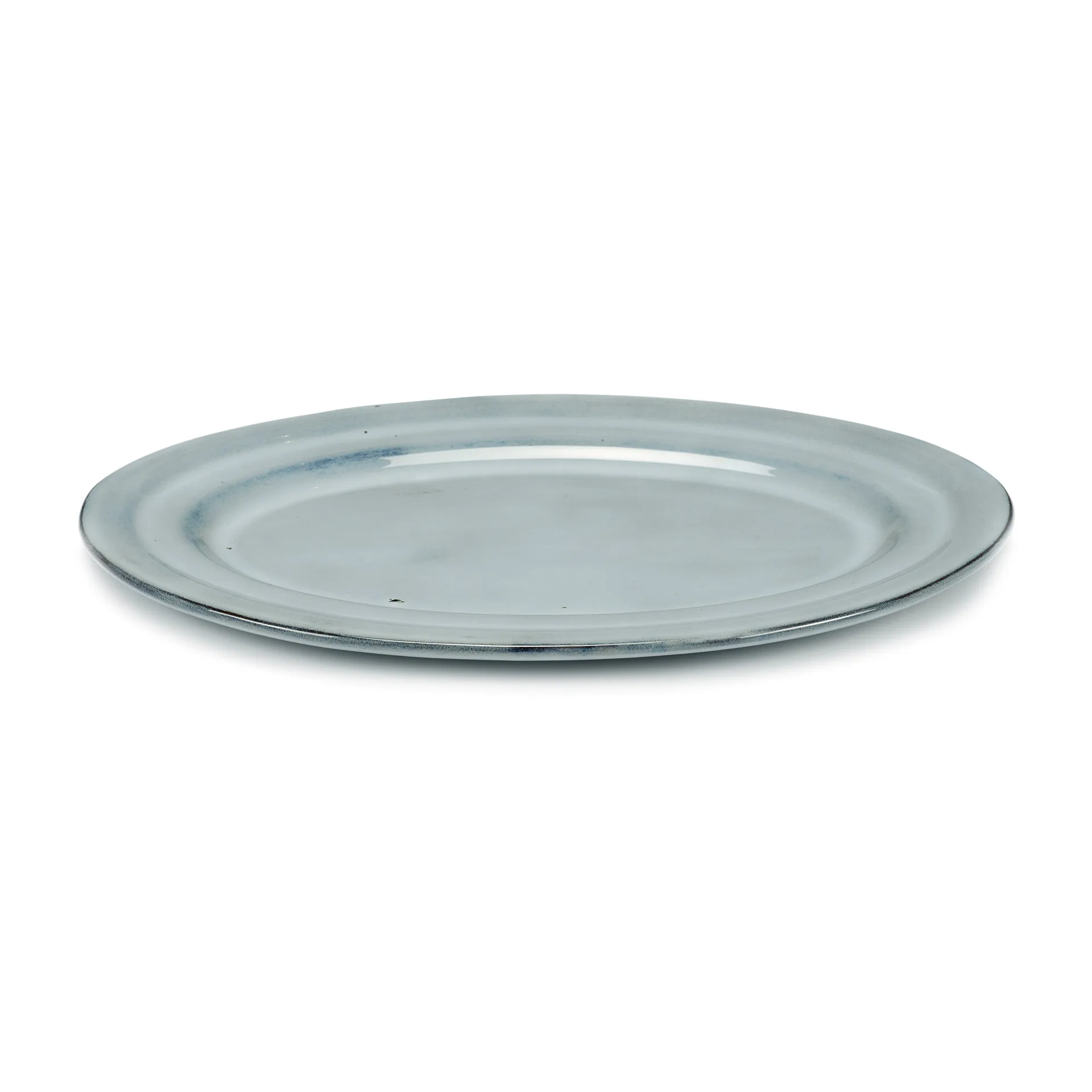 Pure 碗 oval glazed, 蓝色 Serax