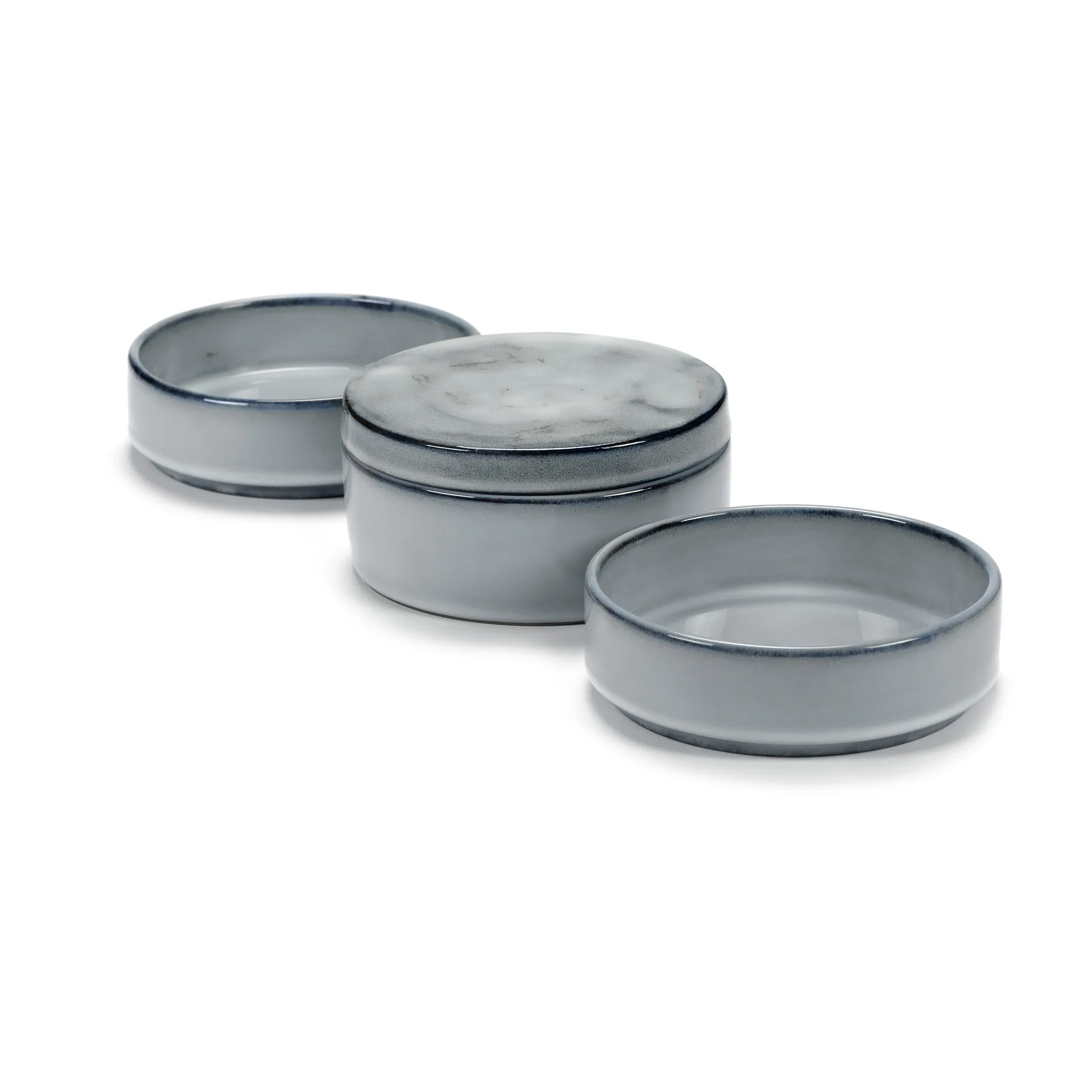 Pure 碗  s 3 pieces stackable 14 cm, 蓝色 Serax