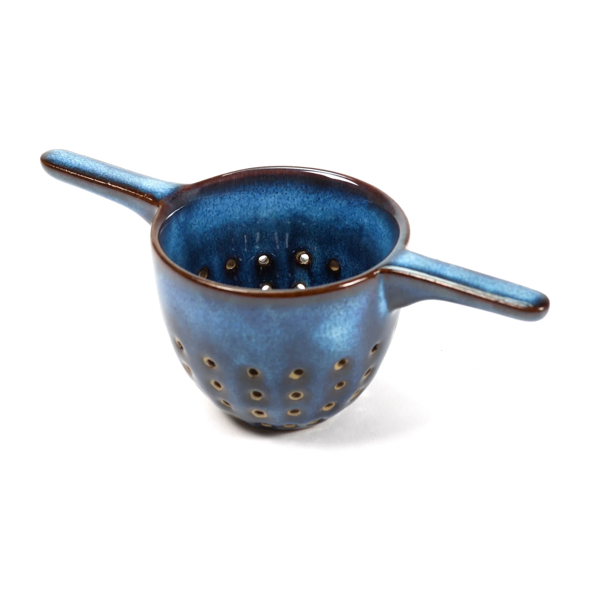 Pure tea strainer glazed 6 cm, Dark 蓝色 Serax