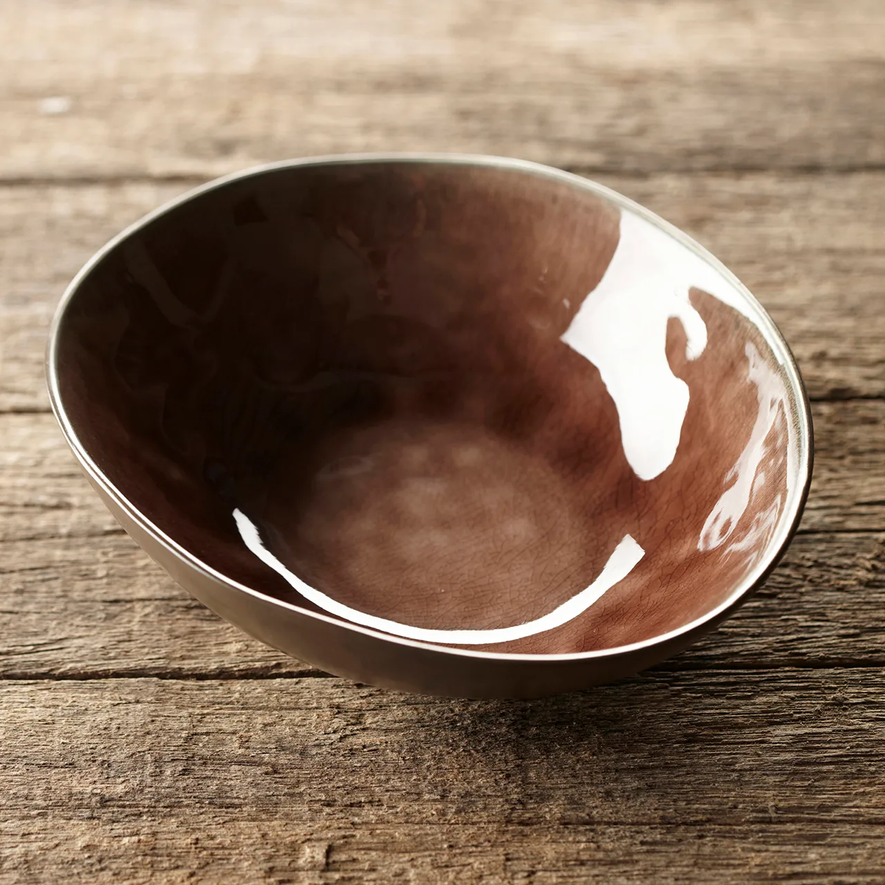 Pure 大号椭圆形碗, 棕色 Serax
