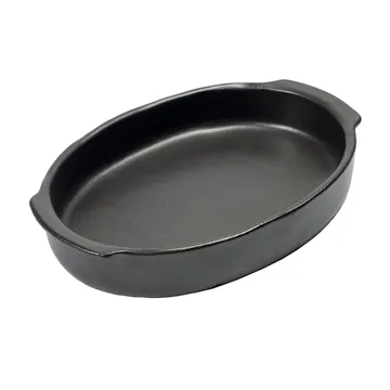 Pure 椭圆形中号烤盘 - 黑色 - Serax