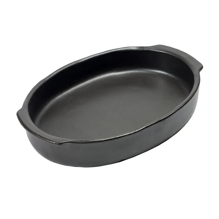 Pure 椭圆形中号烤盘 - 黑色 - Serax