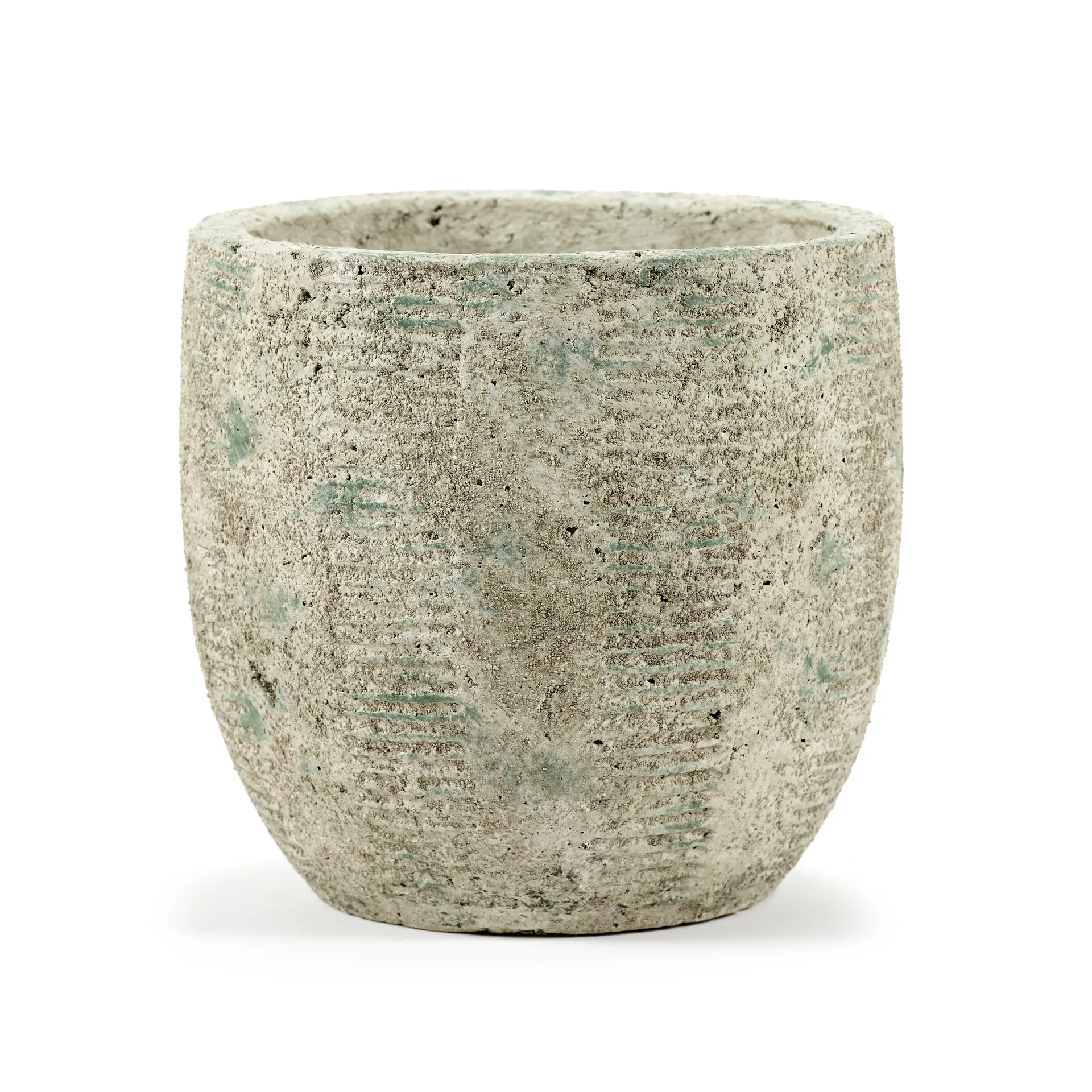 Rustic 花盆 stripes M 20.5 cm, Grey Serax