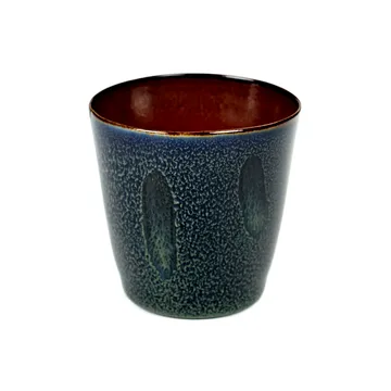 幻梦大地系列 无柄陶瓷小杯 S款 - 深蓝-锈红色 - Serax