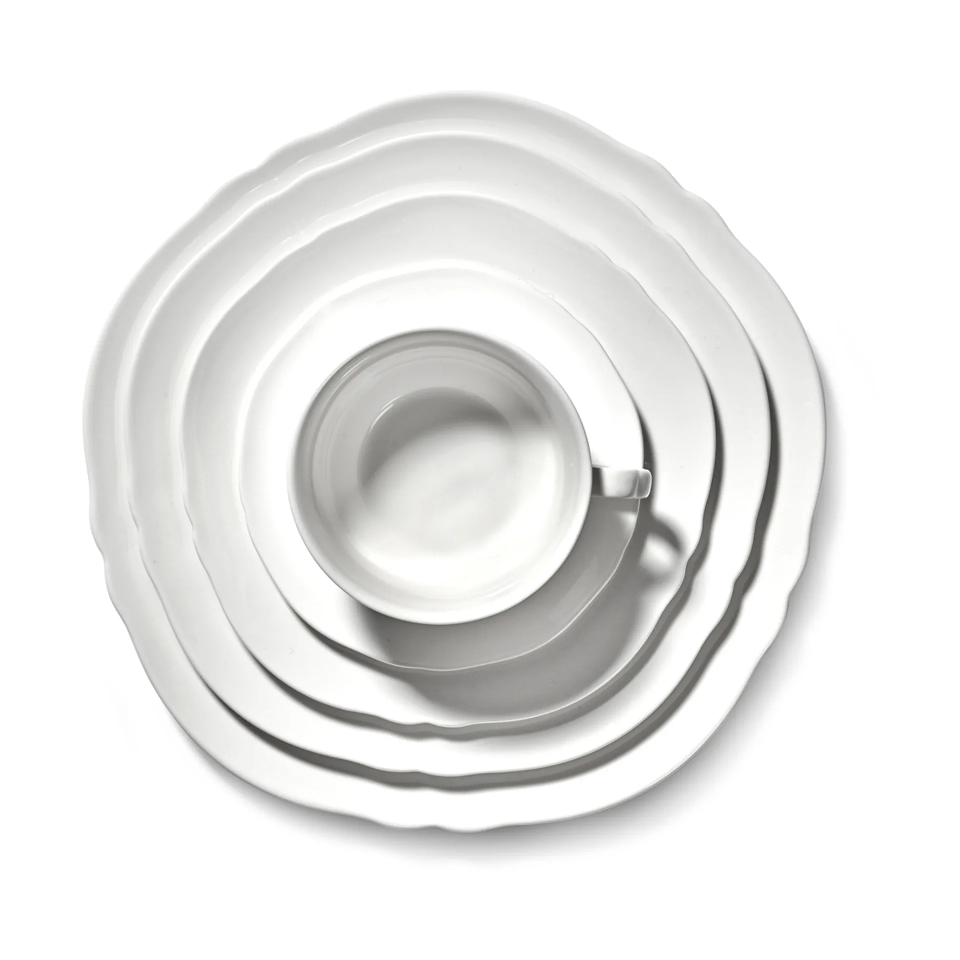 Silhouette 咖啡杯 19 cl 4-pack, 白色 Serax