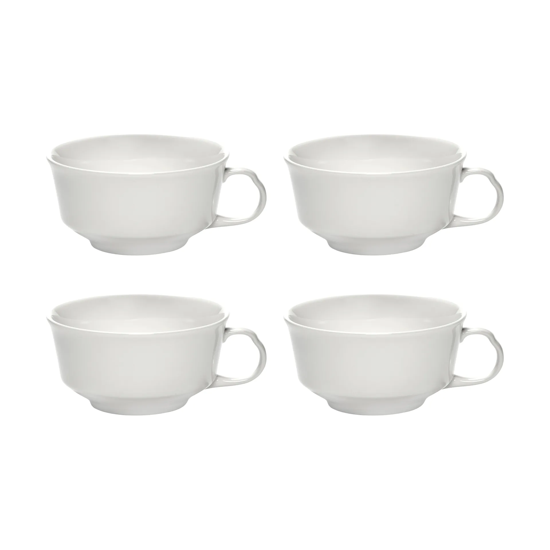 Silhouette咖啡杯 190ml 4件装, 白色 Serax