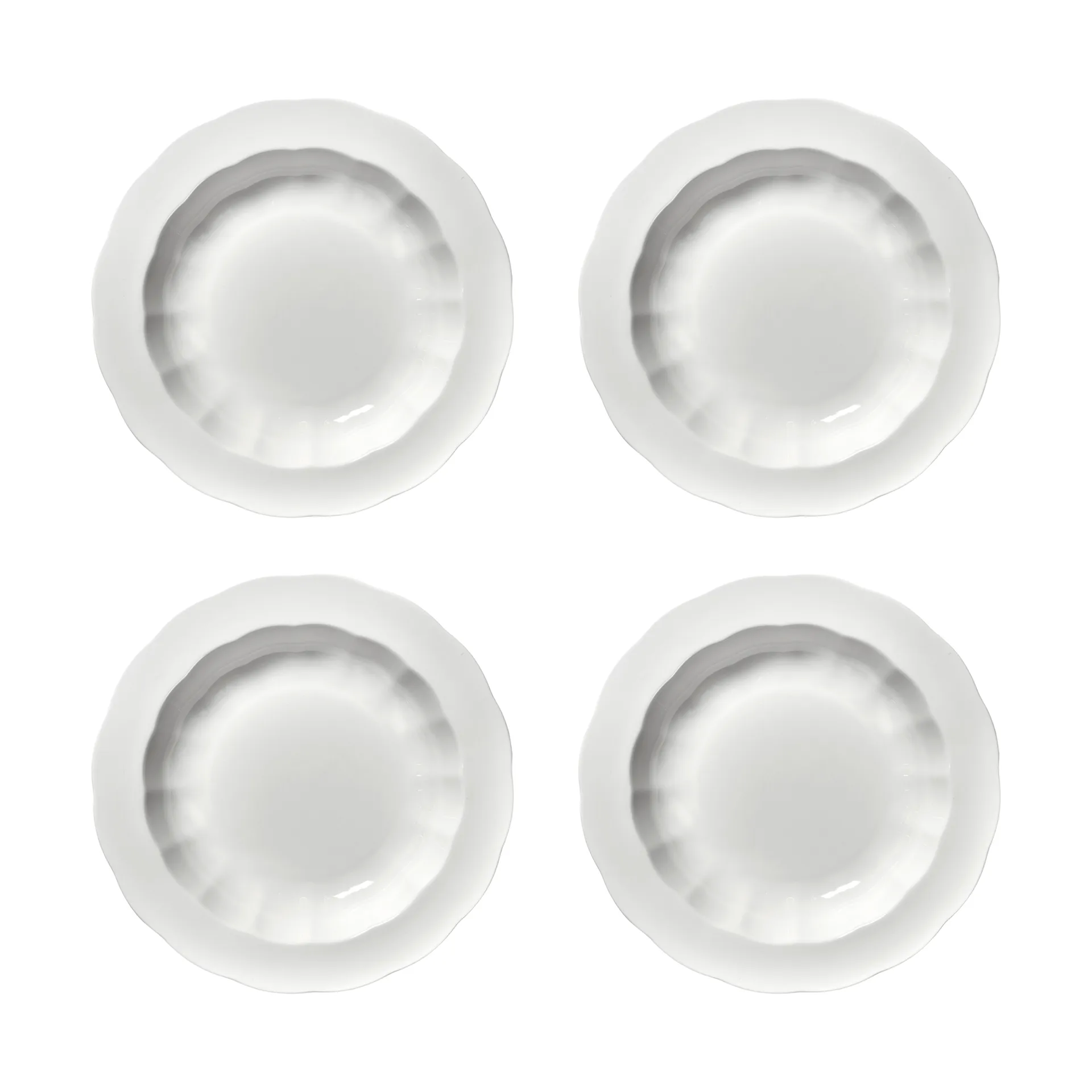 Silhouette 深盘 M Ø23.7 cm 4-pack, 白色 Serax
