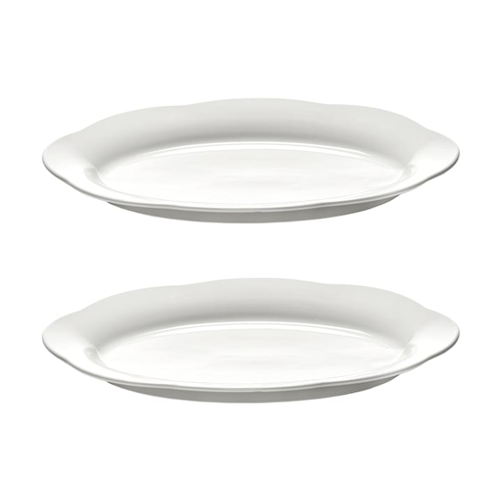 Silhouette oval 深盘 L 21x30 cm 2-pack - 白色 - Serax