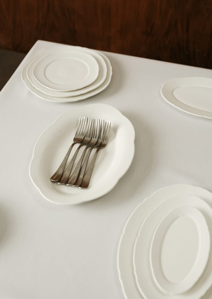 Silhouette oval 深盘 L 21x30 cm 2-pack, 白色 Serax