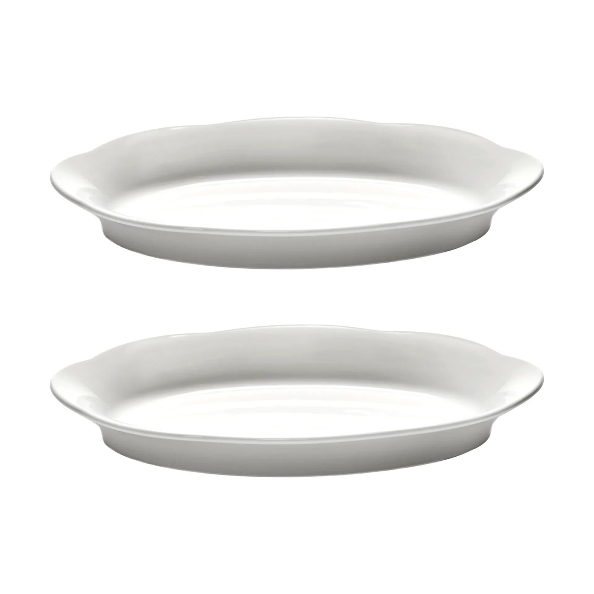 Silhouette oval 深盘 M 15x24.5 cm 2-pack, 白色 Serax