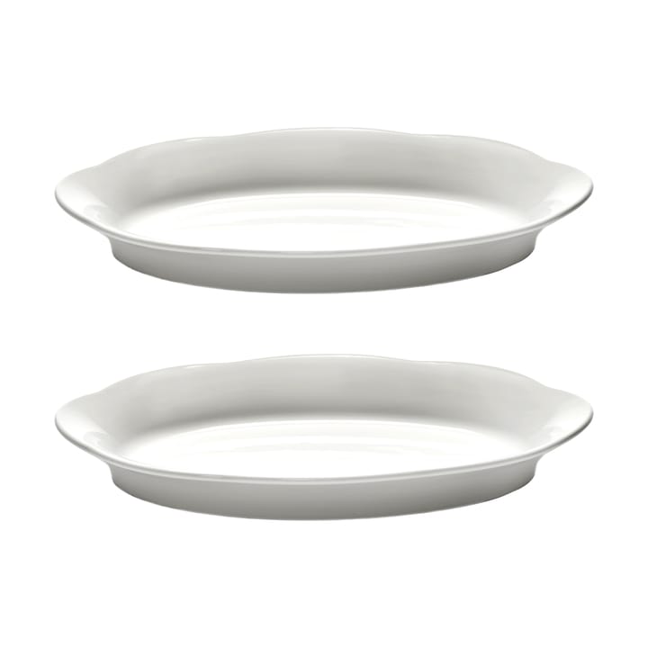 Silhouette oval 深盘 M 15x24.5 cm 2-pack - 白色 - Serax