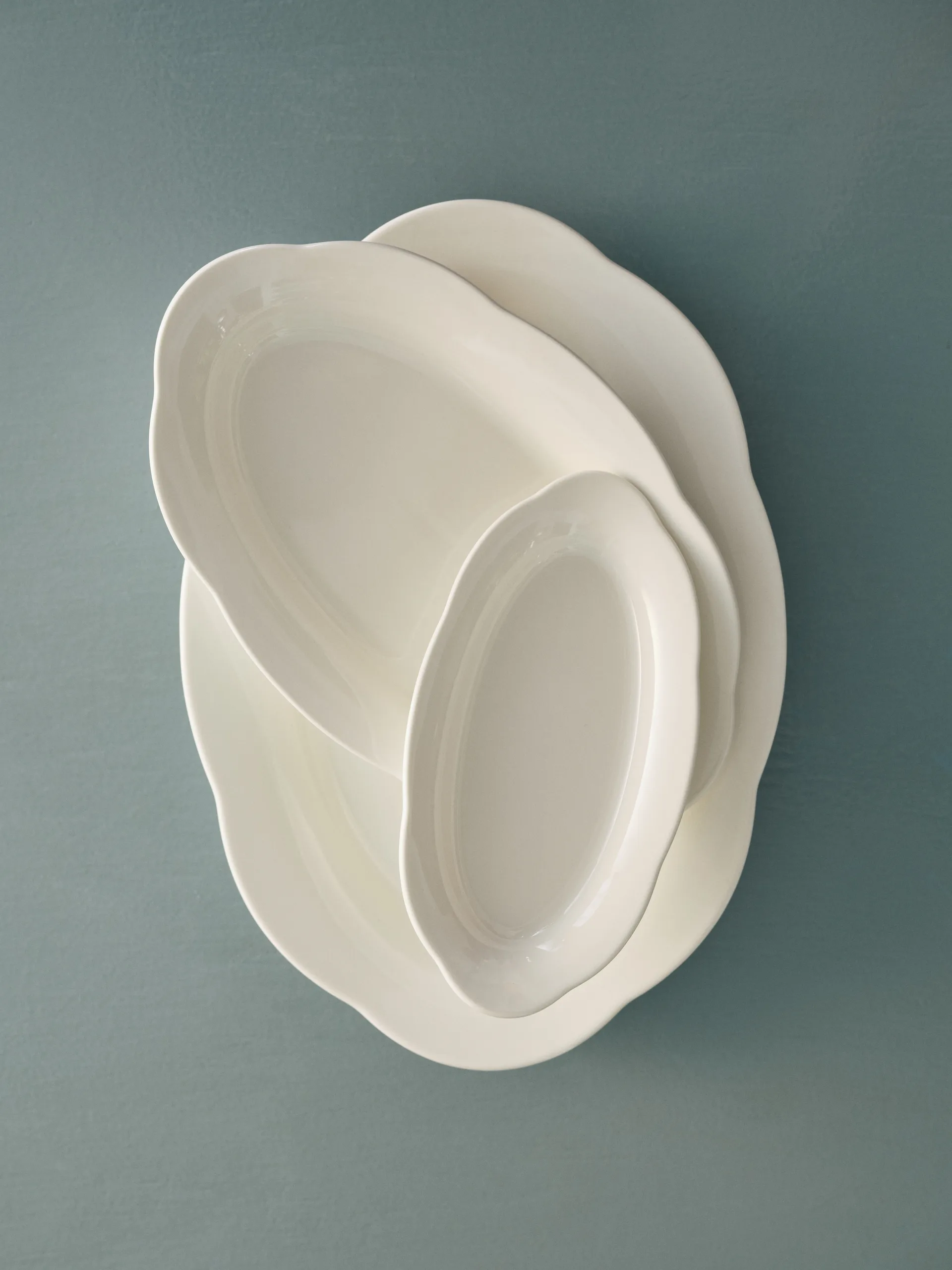 Silhouette oval 深盘 M 15x24.5 cm 2-pack, 白色 Serax