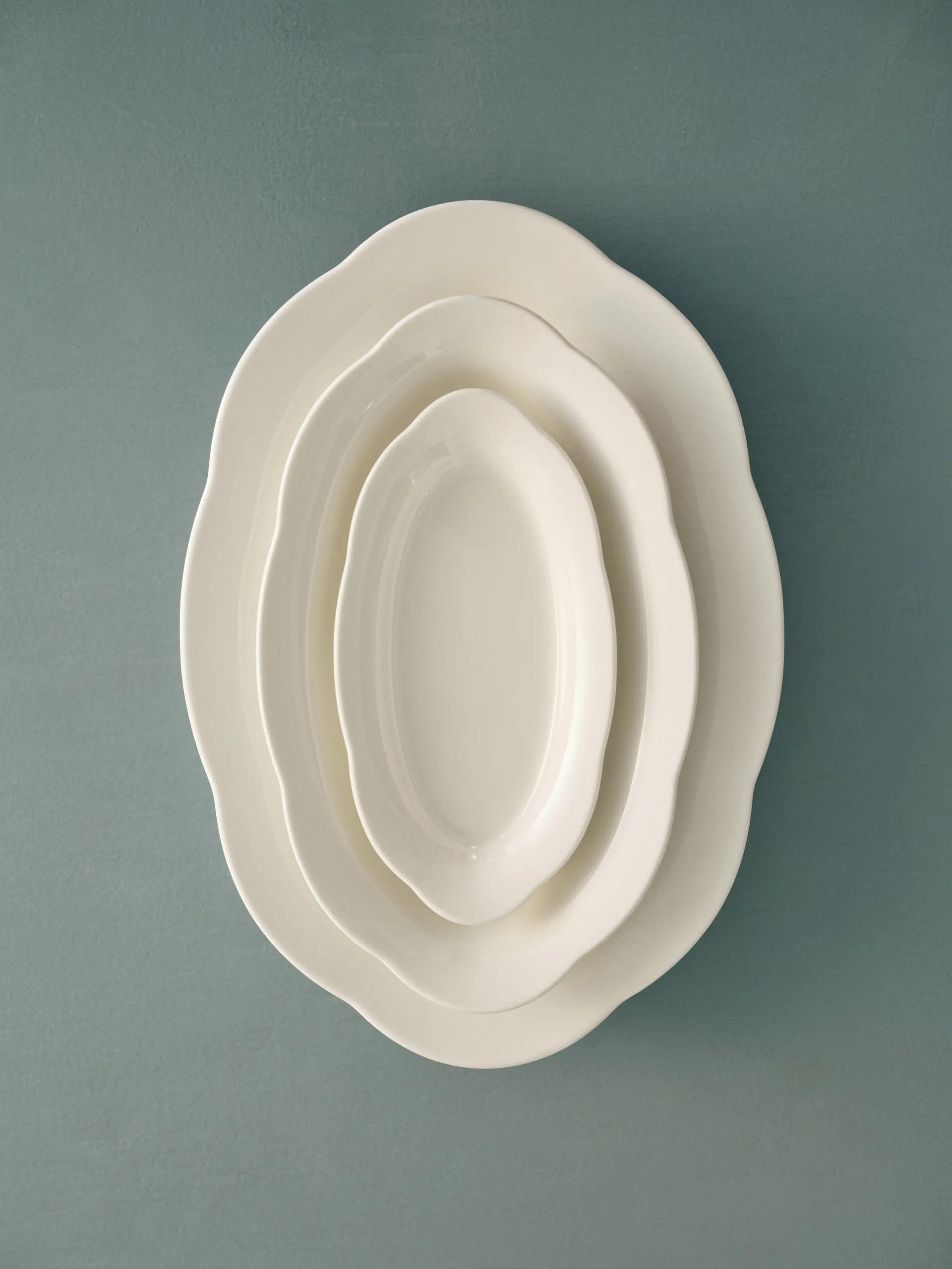 Silhouette oval 深盘 M 15x24.5 cm 2-pack, 白色 Serax