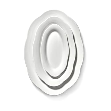 Silhouette oval 深盘 S 10x18.5 cm 2-pack - 白色 - Serax