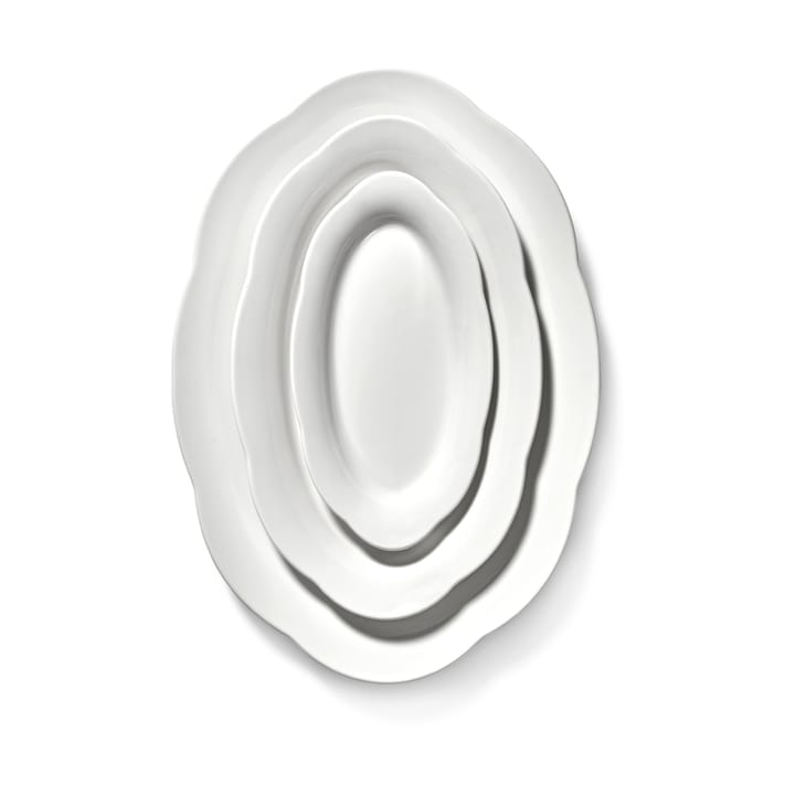 Silhouette oval 深盘 S 10x18.5 cm 2-pack, 白色 Serax