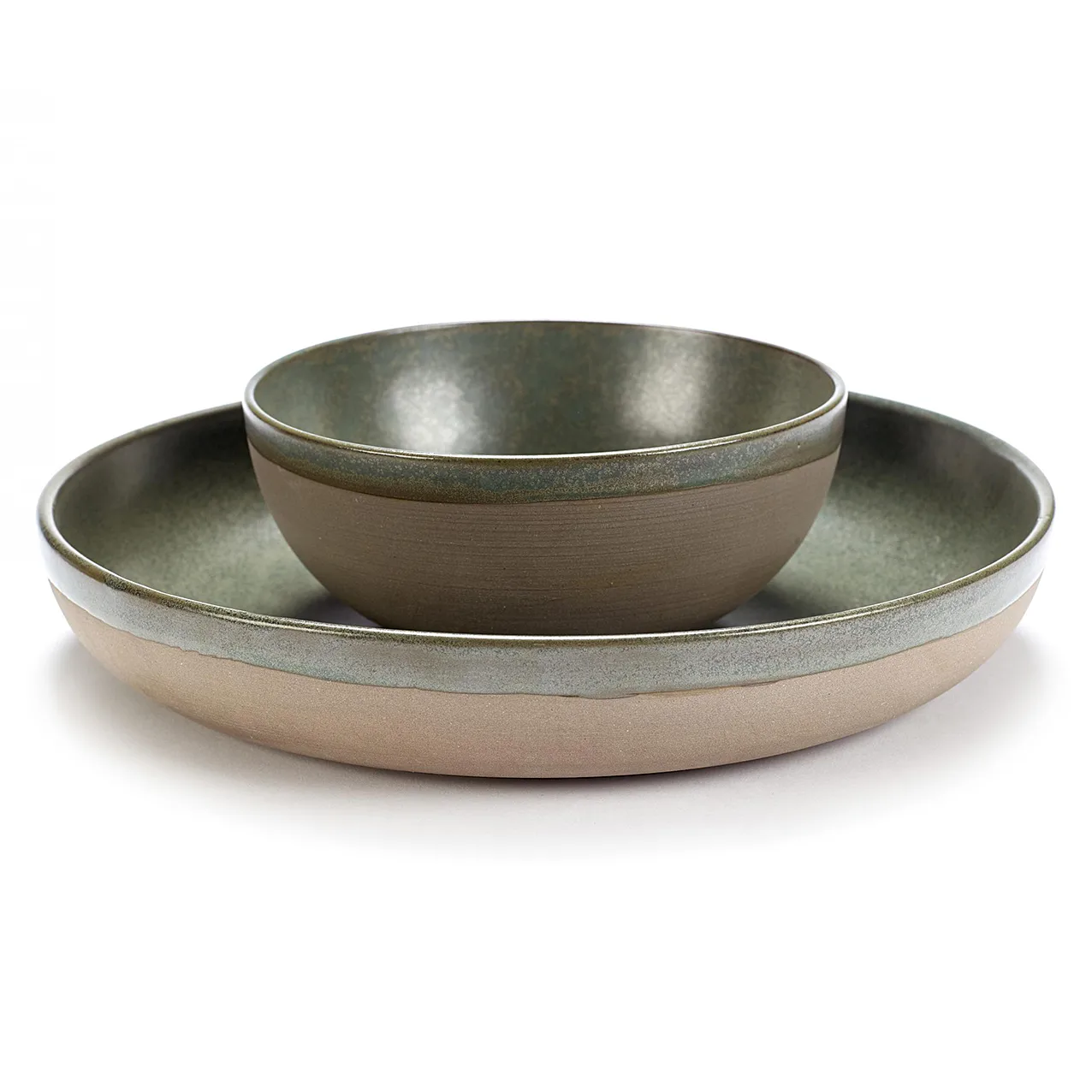 Surface沙拉碗23.5cm, 迷彩绿 Serax