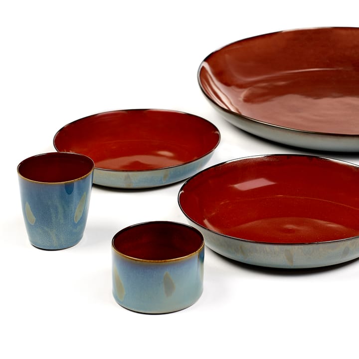Terres de Rêves 梦想之地系列 盘子 17.5 cm, 锈红色-烟熏蓝 Serax