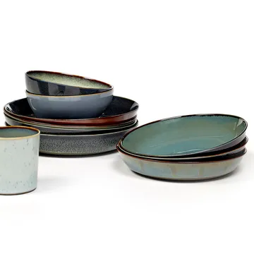 Terres de Rêves小餐盘17.5cm - 铁锈色_烟蓝色 - Serax